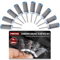 Conjunto de bastões de lixa para tambores de lixar, 10 unidades de grão 2000 para Dremel