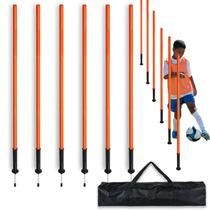 Conjunto de bastões de treinamento de agilidade AKABIKE de 1-1,5 m com bolsa de transporte Conjunto de bastões de treinamento de agilidade AKABIKE de 1-1,5 m com bolsa de transporte