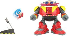 Conjunto de Batalha do Gigante Robô Eggman do Sonic The Hedgehog com Catapulta - 30º Aniversário