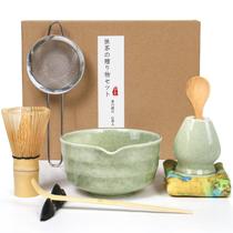 Conjunto de batedor de matcha AIKAMI 8 peças, kit cerimonial japonês