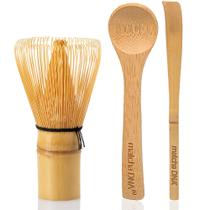 Conjunto de Batedor e Colher Matcha DNA Bamboo - Whisk de Bambu