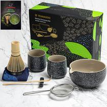 Conjunto de batedores Matcha TEANAGOO, 9 peças de cerâmica para cerimônia