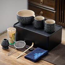 Conjunto de batedores Matcha TEANAGOO Black Ceramic, 12 unidades com acessórios Conjunto de batedores Matcha TEANAGOO Black Ceramic, 12 unidades com acessórios