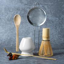 Conjunto de batedores Matcha YIBO Kit de fabricação de matcha com suporte de batedor de cerâmica