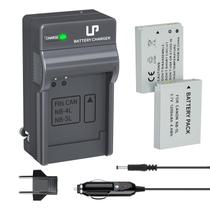 Conjunto de bateria e carregador LP NB-5L para Canon PowerShot