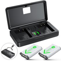 Conjunto de bateria e carregador sevkumz NP-BX1 para câmeras Sony