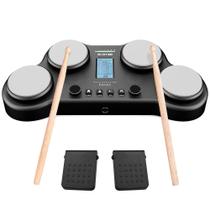 Conjunto de Bateria Eletrônica de Mesa HXW PD405 - 163 Sons e Pedais Conjunto de Bateria Eletrônica de Mesa HXW PD405 - 163 Sons e Pedais