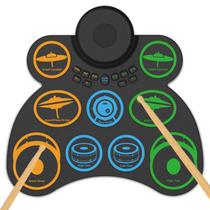 Conjunto de Bateria Eletrônica Roll-Up SIMEAGO - 9 Pads com Alto-Falante Conjunto de Bateria Eletrônica Roll-Up SIMEAGO - 9 Pads com Alto-Falante