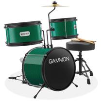 Conjunto de Bateria Gammon Junior 3 Peças com Banco - Ideal para Iniciantes