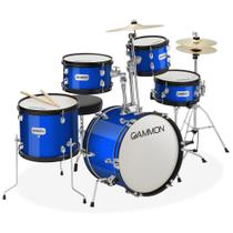 Conjunto de bateria Gammon Percussion Junior Starter, 5 peças, azul Conjunto de bateria Gammon Percussion Junior Starter, 5 peças, azul