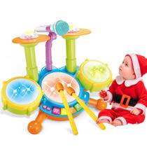 Conjunto de Bateria Infantil Cozybuy com Microfone e Luzes (1 a 3 anos)