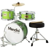Conjunto de bateria Mendini by Cecilio Kids de 3 peças com baixo Tom Snare Conjunto de bateria Mendini by Cecilio Kids de 3 peças com baixo Tom Snare
