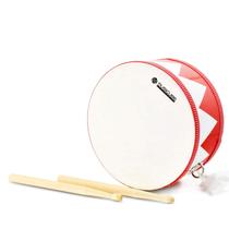 Conjunto de bateria MUSICUBE Kids de 20 cm de madeira com alça e 2 baquetas Conjunto de bateria MUSICUBE Kids de 20 cm de madeira com alça e 2 baquetas