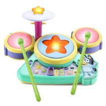 Conjunto de Bateria VTech Bluey Hooray com Luz e Som - Para Crianças Acima de 3 Anos