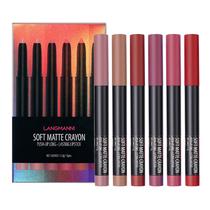 Conjunto de batom de gelo de três conjuntos de batom fosco fosco fácil de colorir