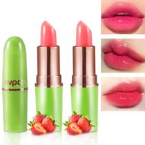 Conjunto de batom Lip Balm Gloss Set evpct Strawberry Color Changing