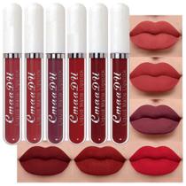 Conjunto de batons evpct CMaadu Matte Liquid Lipstick, 6 unidades para mulheres