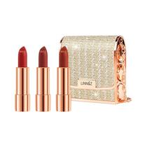 Conjunto De Batons Matte 3 Cores À Prova D'Água Não Gruda Longa Duração Maquiagem Labial Vermelha Conjunto De Batons Matte 3 Cores À Prova D'Água Não Gruda Longa Duração Maquiagem Labial Vermelha