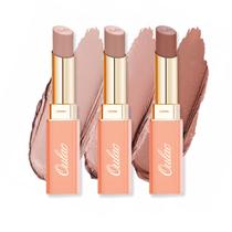 Conjunto de batons Oulac Nude Hydrating Satin Finish Vegan Women Conjunto de batons Oulac Nude Hydrating Satin Finish Vegan Women