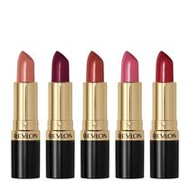 Conjunto de batons REVLON Super Lustrous, fórmula cremosa de 5 peças