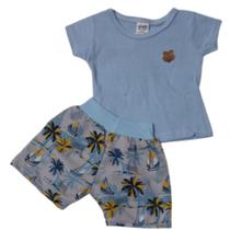 Conjunto de bebê camiseta e short menino Belo