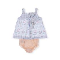 Conjunto de Bebê Menina Otolina Vestido C/ Calcinha Ursa Pêssego Conjunto de Bebê Menina Otolina Vestido C/ Calcinha Ursa Pêssego