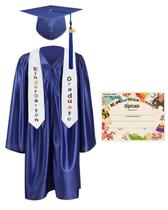 Conjunto de Becas, Capelo e Estola para Formatura do Jardim de Infância 27 pol Conjunto de Becas, Capelo e Estola para Formatura do Jardim de Infância 27 pol