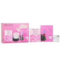 Conjunto de beleza Teaology, chá de pêssego hidratante com creme, 50 ml e máscara Conjunto de beleza Teaology, chá de pêssego hidratante com creme, 50 ml e máscara