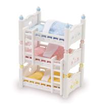 Conjunto de Beliches Triplos para Casa de Bonecas Calico Critters