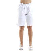 Conjunto de Bermuda de Brim Colorida e Camiseta Branca 100% Algodão Cor:BrancoTamanho:EXG Conjunto de Bermuda de Brim Colorida e Camiseta Branca 100% Algodão Cor:BrancoTamanho:EXG
