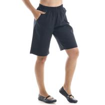 Conjunto de Bermuda de Brim Colorida e Camiseta Branca 100% Algodão Cor:PretoTamanho:M Conjunto de Bermuda de Brim Colorida e Camiseta Branca 100% Algodão Cor:PretoTamanho:M