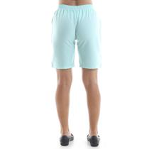 Conjunto de Bermuda de Brim Colorida e Camiseta Branca 100% Algodão Cor:Verde claroTamanho:M Conjunto de Bermuda de Brim Colorida e Camiseta Branca 100% Algodão Cor:Verde claroTamanho:M