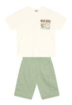 Conjunto de Bermuda Menino Infantil Brandili