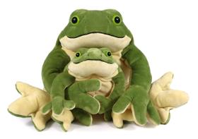 Conjunto de bichos de pelúcia Ice King Bear Mom e Baby Giant Frog