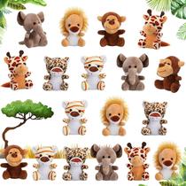 Conjunto de bichos de pelúcia Skylety Mini Jungle Animal Plush 12 cm