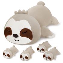 Conjunto de bichos de pelúcia SQEQE Sloth Mommy com 4 bebês para crianças