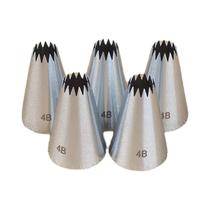 Conjunto De Bicos De Aço Inoxidável 5 Peças Para Decoração De Bolos, Creme, Cupcakes E Biscoitos -