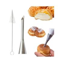 Conjunto De Bicos De Confeitar Em Aço Inoxidável 4 Peças Para Bolos, Cupcakes, Biscoitos, Creme E