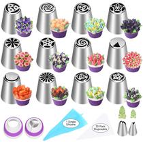 Conjunto de Bicos Russos para Confeitaria YLYL 47 Peças Kit de Decoração de Flores Conjunto de Bicos Russos para Confeitaria YLYL 47 Peças Kit de Decoração de Flores