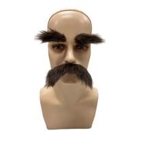 Conjunto de bigode e sobrancelhas postiças para festa de Halloween Conjunto de bigode e sobrancelhas postiças para festa de Halloween