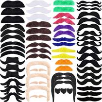 Conjunto de bigodes falsos Beamely, 66 unidades, 24 estilos, autoadesivo