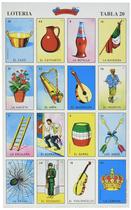 Conjunto de bingo mexicano Loteria Don Clemente Autentica 20 comprimidos