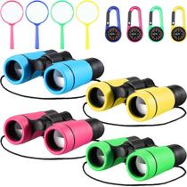 Conjunto de binóculos Yunsailing Kids à prova de choque com lupa