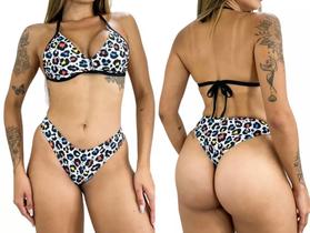 Conjunto de Biquíni Asa Delta Fixo Moda Praia Verão