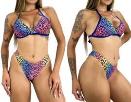 Conjunto de Biquíni Asa Delta Fixo Moda Praia Verão Conjunto de Biquíni Asa Delta Fixo Moda Praia Verão