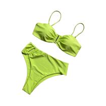 Conjunto De Biquíni Bandeau Sexy Para Mulheres Com Efeito Push Up, Moda Praia Brasileira, Roupa De