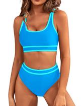 Conjunto de Biquíni BMJL Cintura Alta Azul M Conjunto de Biquíni BMJL Cintura Alta Azul M