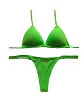 Conjunto de biquíni cortininha com bojo Biquíni fio dental
