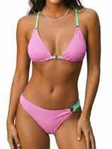 Conjunto de biquíni CUPSHE, roupa de banho feminina de cintura baixa M