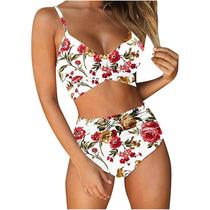 Conjunto de biquíni feminino sexy alto contraste camis split biquíni de duas peças maiô Conjunto de biquíni feminino sexy alto contraste camis split biquíni de duas peças maiô